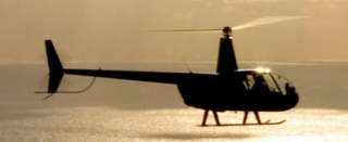 A sunset flight